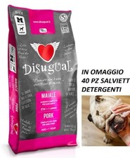 disugual crocchette cane 12 kg medium al maiale + omaggio salviette