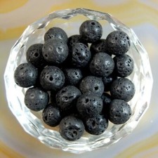 Wholesale 500pcs Lot Volcanic Rock Stone Round Spacer Loose Beads 8mm DIY