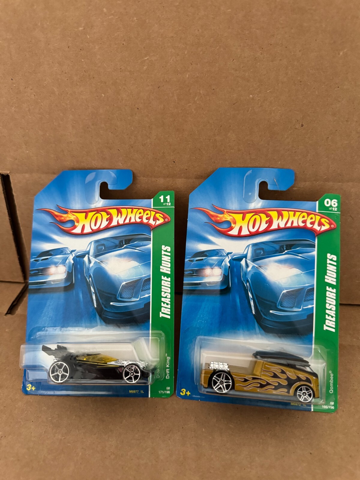 Hot Wheels Lot 2x 2008 Treasure Hunt Drift King / Qombee E27
