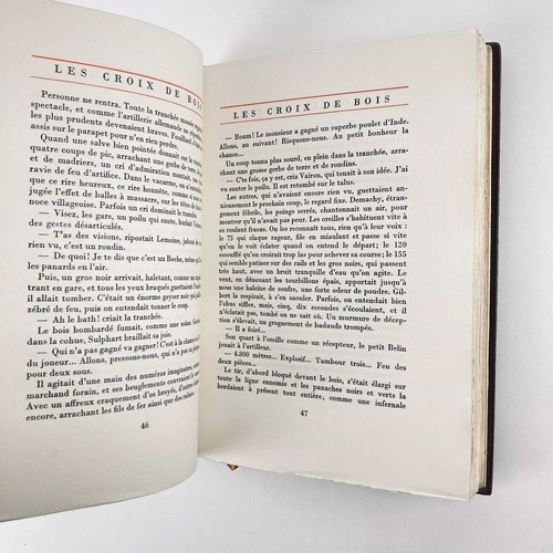 DORGELÈS : LES CROIX DE BOIS . ANDRÉ FRAYE . REVUE FRANÇAISE . RELIURE MOSAIQUÉE - Bild 15 von 19