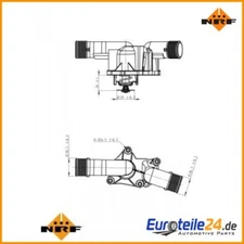 Thermostat, Coolant Easy Fit NRF 725050 for BMW 3 Series