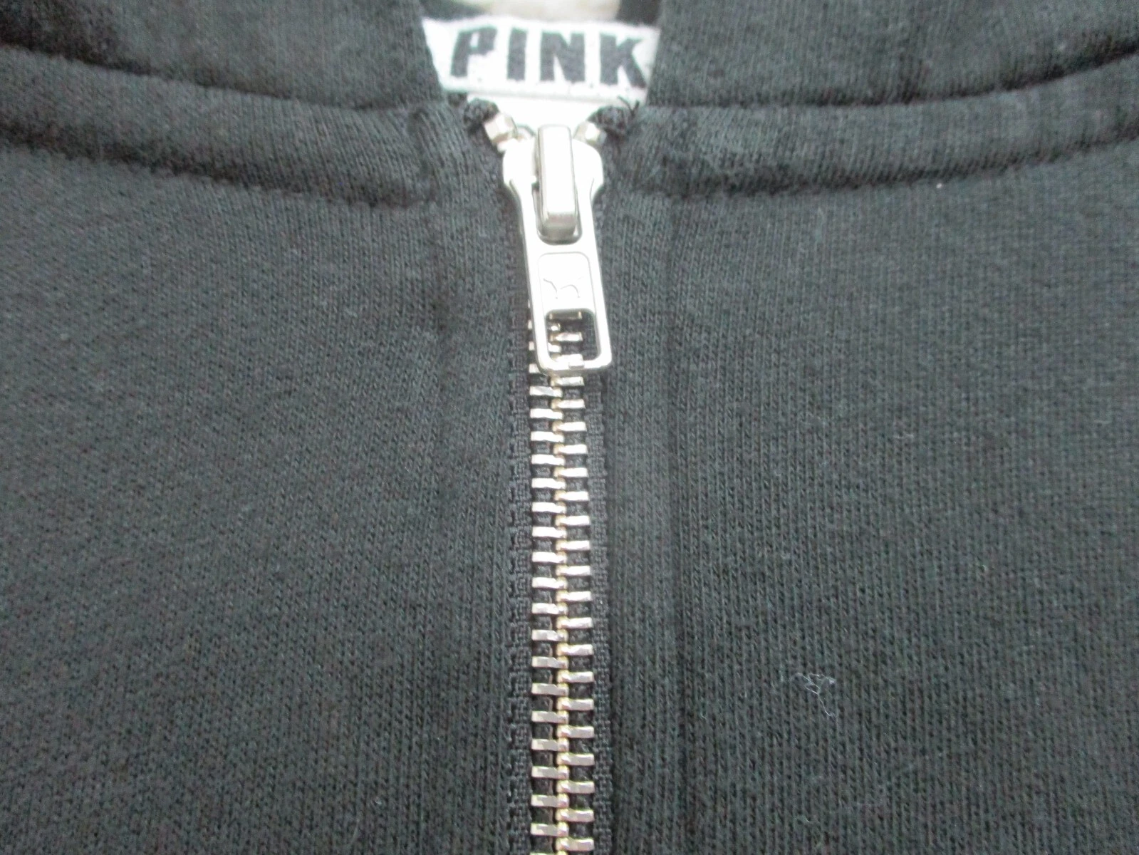 UNDERCOVER Maglione ROSA Victorias Secret extra small adulto nero full zip cappuccio cane donna