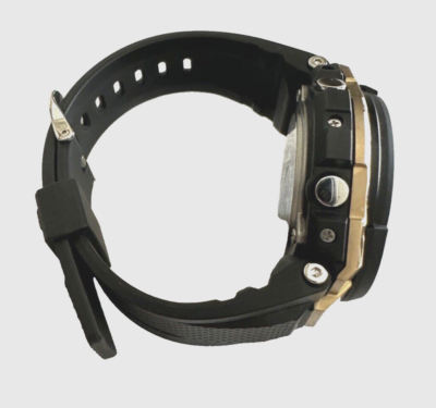 Casio 5445 GST-S100G Solar Shock Resist Men's black & gold watch