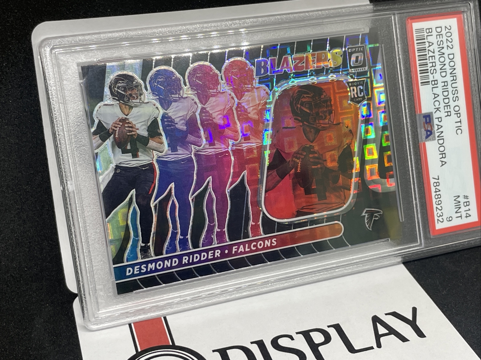 2022 Donruss Optic Desmond Ridder Blazers Black Pandora /25 RC #B-14 Psa 9