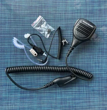 COMMOUNTAIN Speaker Mic w/Acoustic Tube Earpiece for Motorola Radios