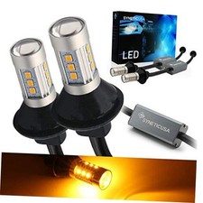 Error Free Canbus Ready Yellow/LED Front/Rear Turn Signal Light 7443 Amber