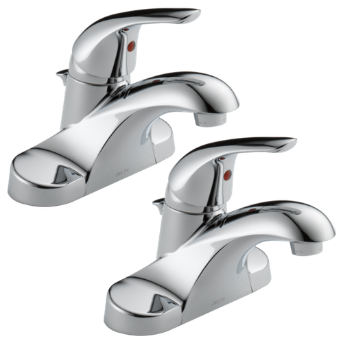 Delta Foundations Centerset Bathroom Sink Faucet Chrome-Certified ...