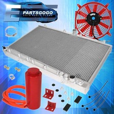 Radiator Set For 1991-1999 Mitsubishi 3000Gt Dodge Stealth M/T + 2X Fans / Tank