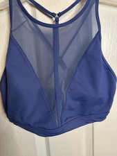 Women's ALO Yoga Empower Sports Bra Blue Medium M