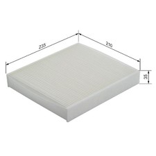 Innenraumfilter Pollenfilter für Volvo V50 545 | 23818738