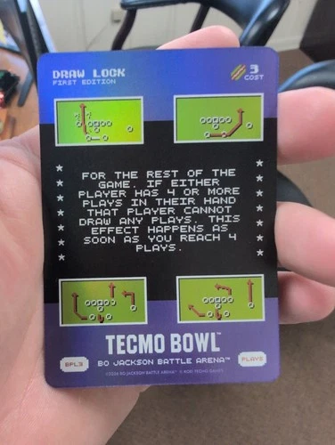 Bo Jackson Battle Arena Tecmo Bowl Bonus Plays Foil BPL3 DRAW LOCK