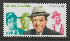 Canada #2772d, Great Canadian Comedians, Oliver Guimond, from S/S, MNH 2014