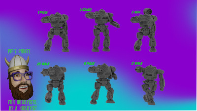 Wolf Trap Alternate Mech Model For Battletech 6mm-10mm-15mm RLWS
