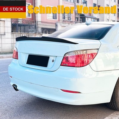 Spoiler passt für BMW E60 5er 2004-2010 Schwarz Glänzend Heckspoiler