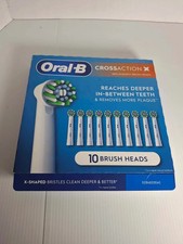 Oral-B CrossAction Replacement Brush Heads with Bacterial Protection 10-Count 