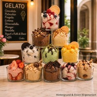 12X Gelato Glas Eisbecher 150Ml Dessert Schale EisgläSer Zylindrisch Obst Mousse