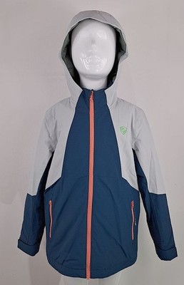 Ziener Mädchen Skijacke Blau Weiß 140 Girls Winter Ski Jacket Blue White