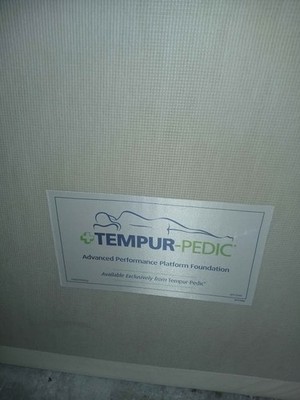 Offical Tempur-Pedic Cal king boxes and steel frame