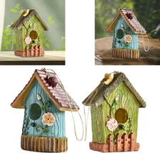 Hanging Bird House Outside Hummingbird Nest for Trees Patio Bird Lovers Gift