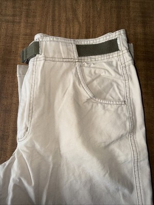 Ruff Hewn Men s Belted Cargo Pants Cotton Beige Size 34x34