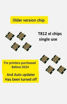 2 sets ( 8 chips) 812xl  T812x CHIPS fit-WF 7310 7820 7840 c7000 single use chip