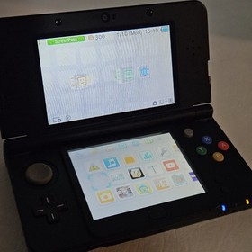 Nintendo "New" 3DS Super Mario Black Friday Edition Console System Tested Works