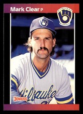 Mark Clear 1989 Donruss #528 Milwaukee Brewers BASEBALL *083