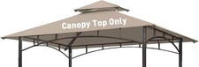 Grill Gazebo Replacement Canopy Roof  5 X 8 Outdoor BBQ Gazebo Canopy Top