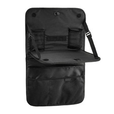 Multi-Pocket Backseat Organizer with Table Black