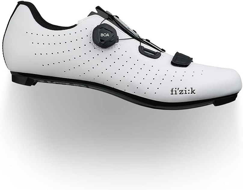 Fi'zi:K Tempo R5 Overcurve Cycling Shoe White/Black, 46.5 Size