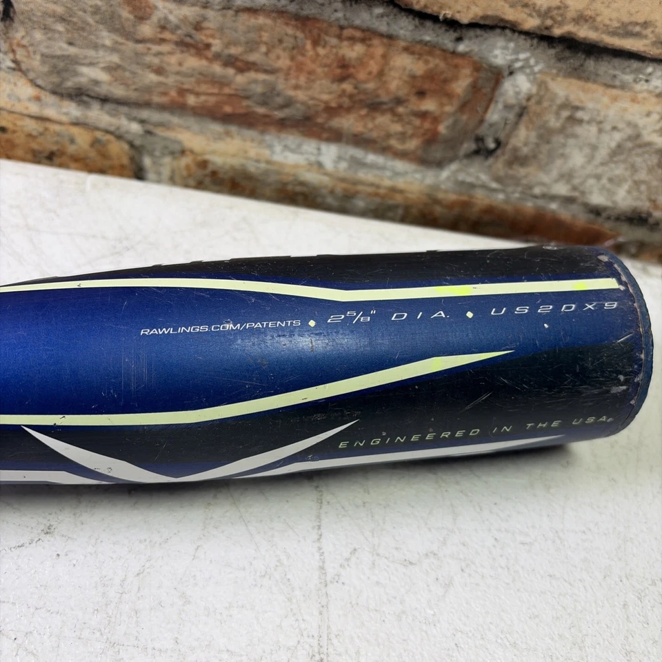 Bate de béisbol juvenil Rawlings RX9 US2DX9-9 27 pulgadas 18 oz 2-5/8 días EE. UU. aleación azul Foto 3 de 4