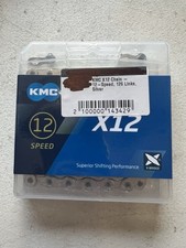KMC X12 12 speed Chain 126L Silver w/ Quick Link