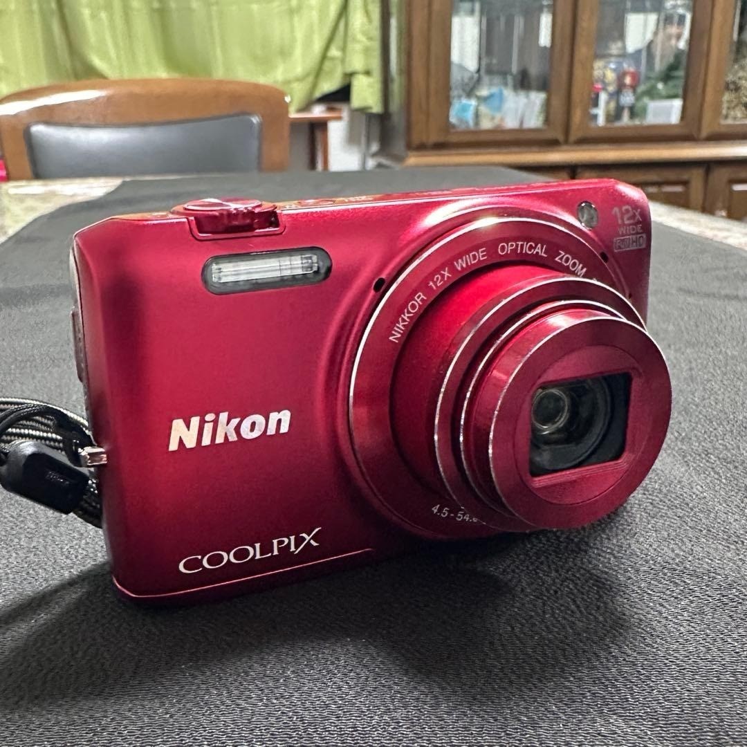 Nikon COOLPIX S6800 RED Digital Camera 16.0MP 12x Optical Zoom