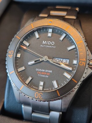 Mido Ocean Star Titanium Automatik tauchen Uhr WIE NEUE