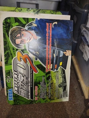 sega initial d 3 arcade top sign marquee for parts #2