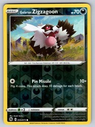 Galarian Zigzagoon 035/073 Champion's Path Reverse Holo Common