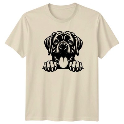 Rottweiler Hundepfoten Grafik Herren T-Shirt Damen Tee Tiere Unisex Top