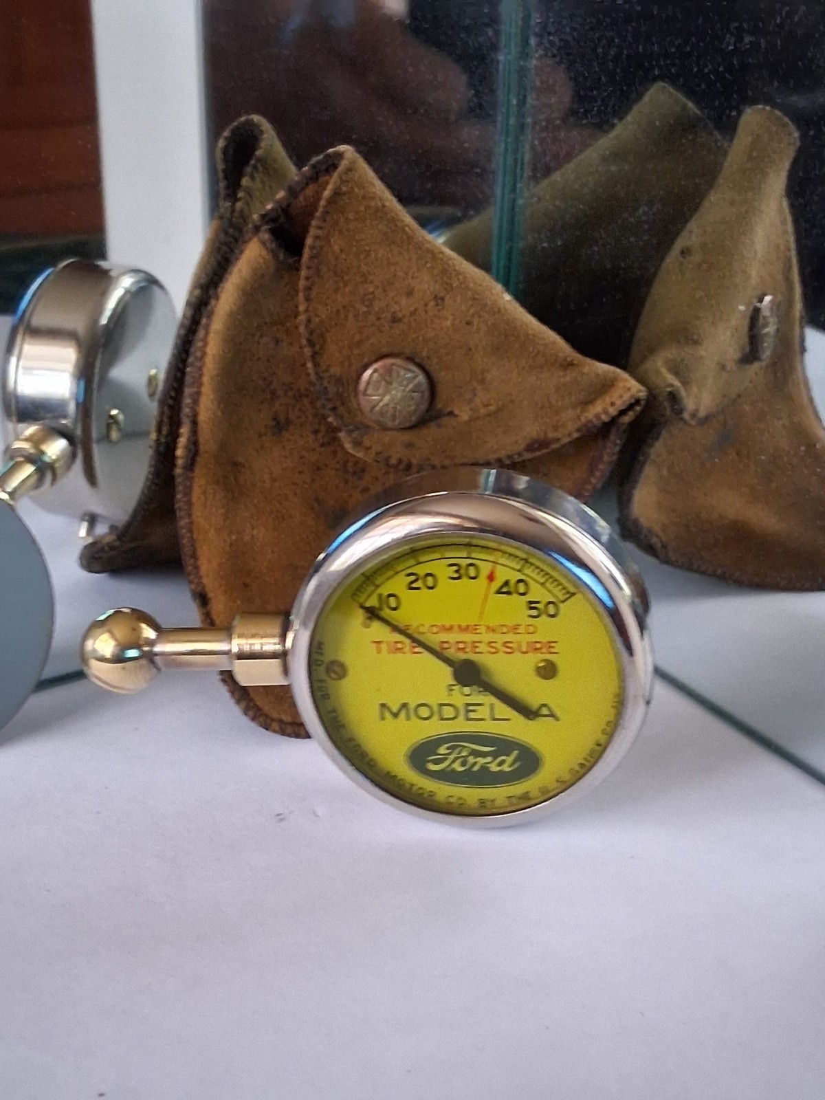 Shop Refurbished Vintage US Model A Ford Tire Gauge Antique Pouch Tool Kit Parts