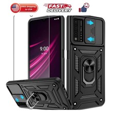 for T-Mobile Revvl V Plus 5G Case with HD Screen Protector with Slide Camera ...