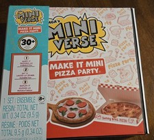 MGA's Miniverse Sunny Bros Pizza Party Food Make It Mini 30 Pieces Toy Set New