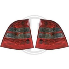 Diederichs Design Rückleuchte Set Led klarglas/rot/grau für Mercedes W163 98-05