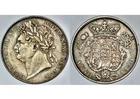 1820 KING GEORGE IV IIII GREAT BRITAIN SILVER HALFCROWN HALF 1/2 CROWN COIN