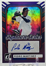 2026 Donruss Baseball Pedro Martinez Signature Series #SS-PM Auto Purple 45/49