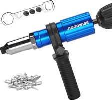 Professional Rivet Gun Adapter Kit Electric Power Drill Rivet Attachment........