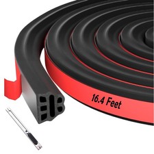 Car Door Rubber Seal Strip Universal Automotive Weather Stripping Double Layer