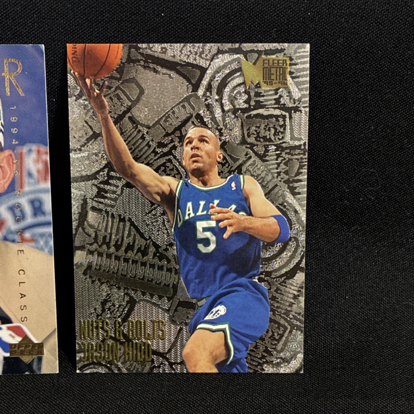 🏀 Upper Deck Jason Kidd Mavericks 2Card Lot Rookie Fleer Metal 🏀