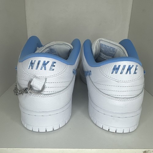 Nike SB Dunk Low Pro Nicole Haus bianche blu universitario FZ8802-100 da uomo taglia 15 - Foto 4 di 9