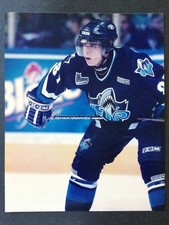 SIDNEY CROSBY  POSED FACE-OFF ACTION RIMOUSKI OCEANIC JUNIOR ROOKIE PHOTO