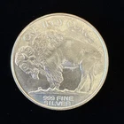 1 OUNCE .999 FINE SILVER BUFFALO ROUND INDIAN HEAD