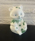 FENTON Shamrock Bear "Irish Treasures Collection" ~ Hand Painted & Signed RARE